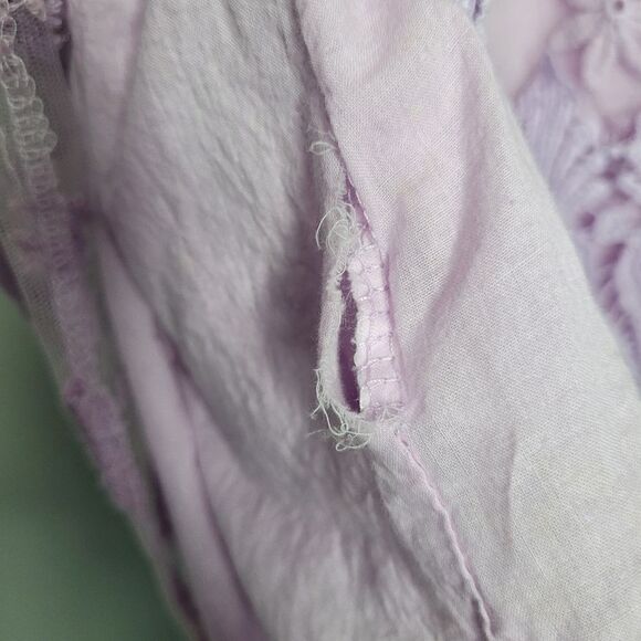 Pretty Angel pink purple pastel lace eyelet fairy y2k cute mesh top size medium - Picture 8 of 8